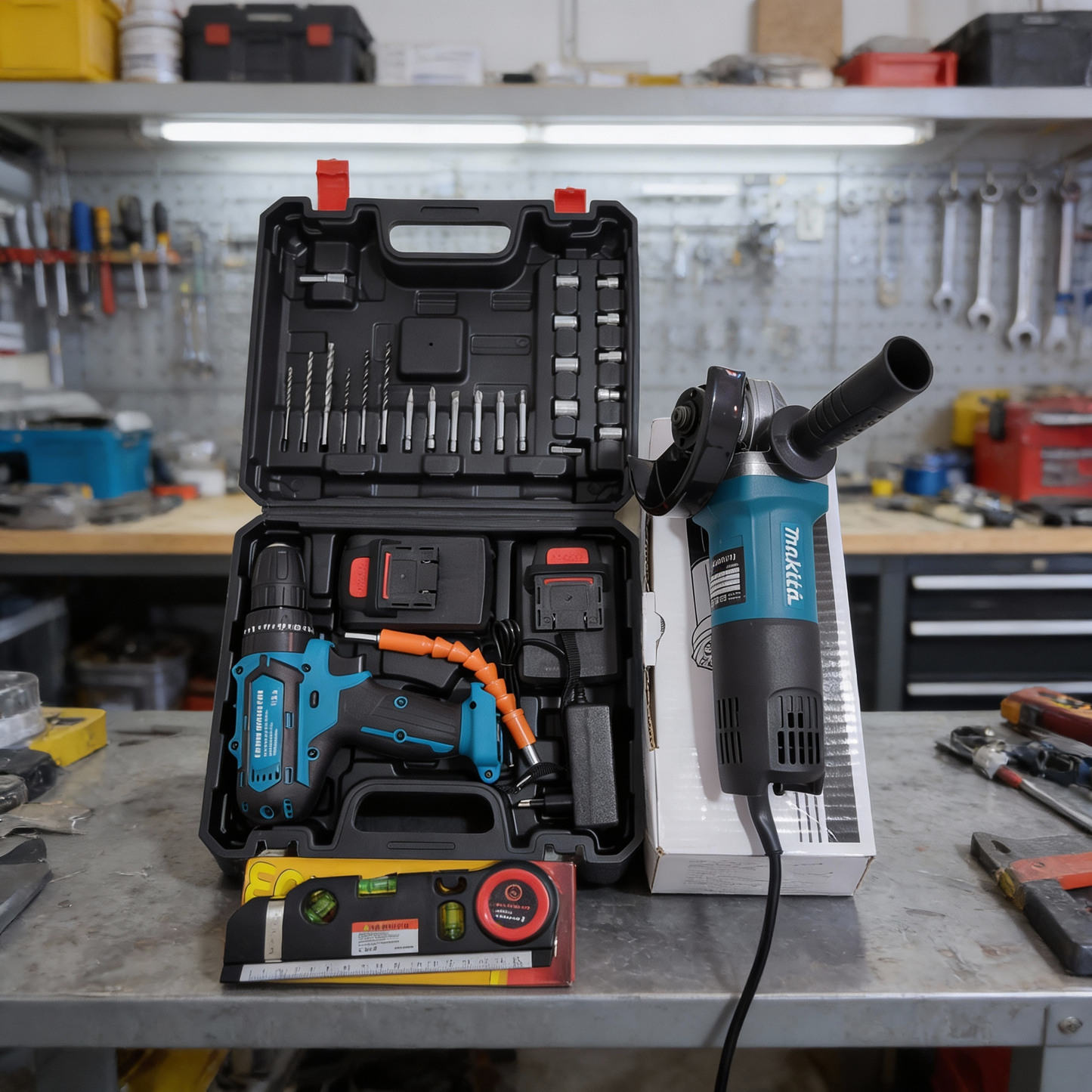 pack makita visseuse+tronconneuse+laser